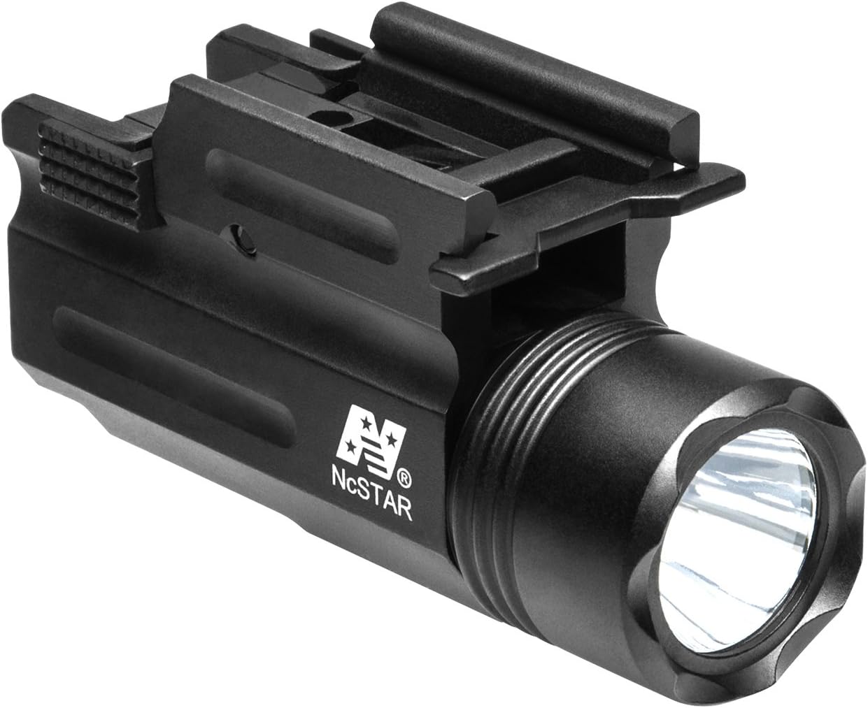 NcStar Compact Pistol and Rifle Flashlight Green Laser with Quick Release Weaver Mount (AQPTFLG)