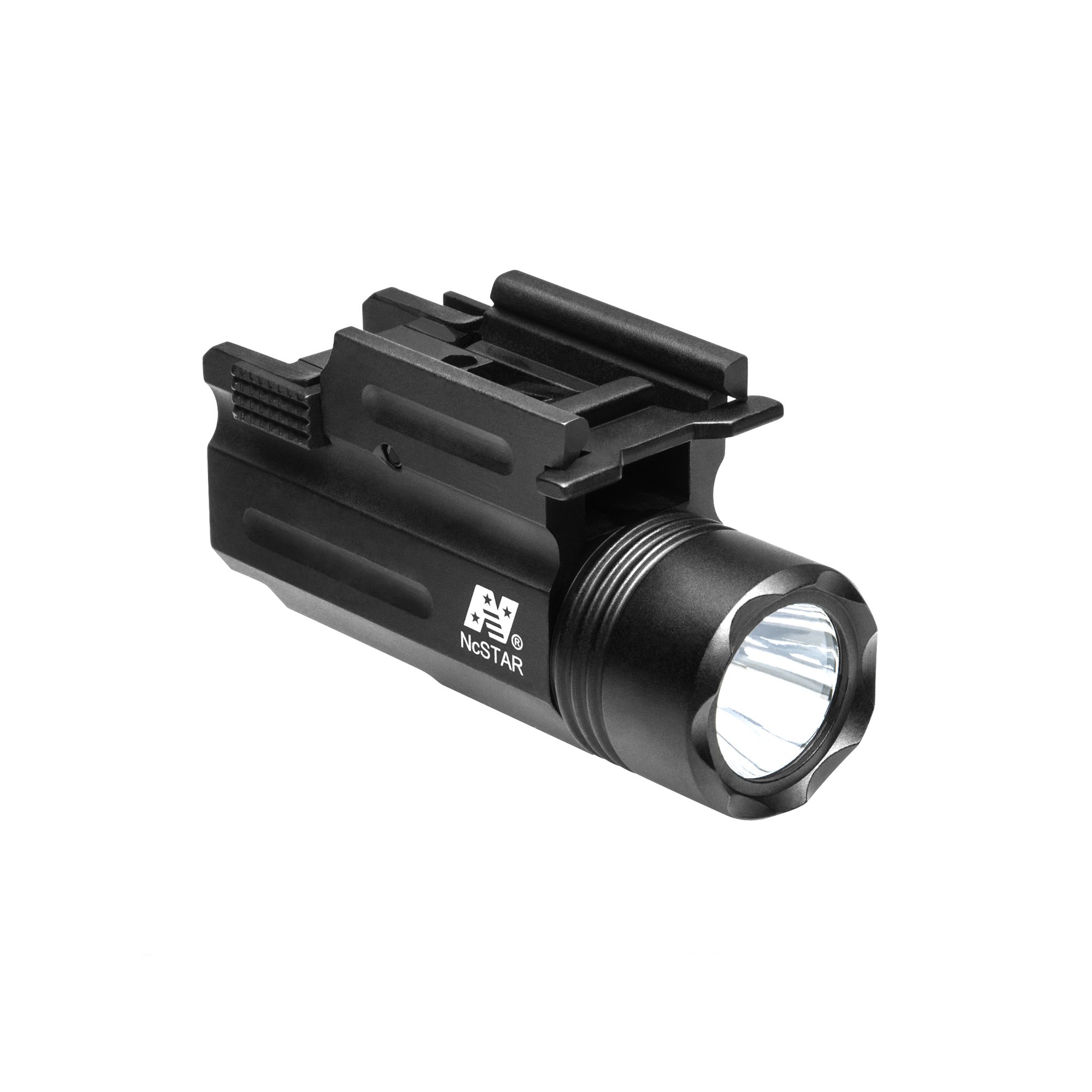NcStar Compact Pistol and Rifle Flashlight Green Laser with Quick Release Weaver Mount (AQPTFLG)