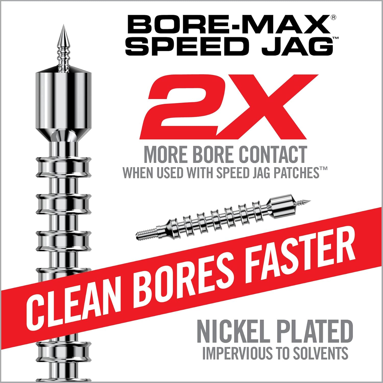 REAL AVID Bore-Max Speed Jag & Speed Patches Gun Cleaning Supplies