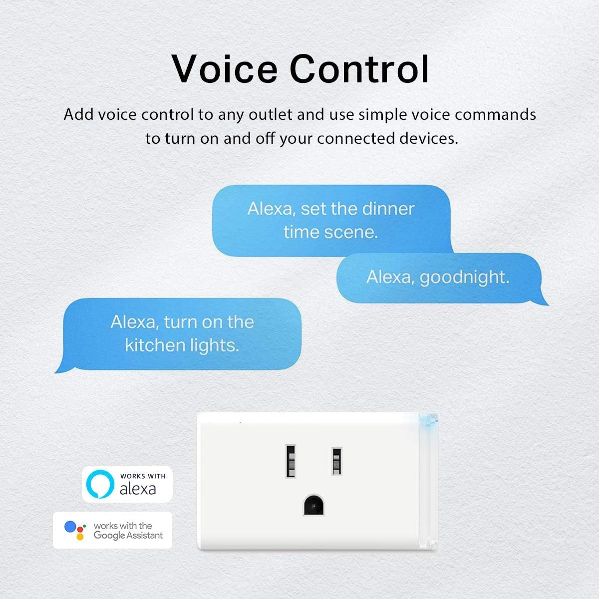 Kasa Smart Plug Mini with Energy Monitoring, Smart Home Wi-Fi Outlet Works with Alexa, Google Home & IFTTT