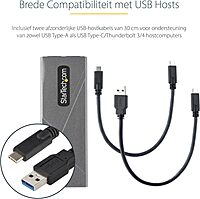StarTech.com USB-C 10Gbps M.2 SSD Enclosure (2230/2242/2260/2280) - Aluminum