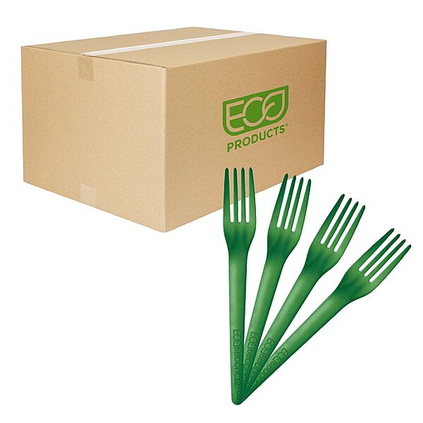 ECO-PRODUCTS Plantware CPLA Compostable Cutlery, Case of 1000