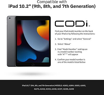 CODi Bluetooth Keyboard Case for Apple iPad Pro 10.2" (Gen 7/Gen 8)