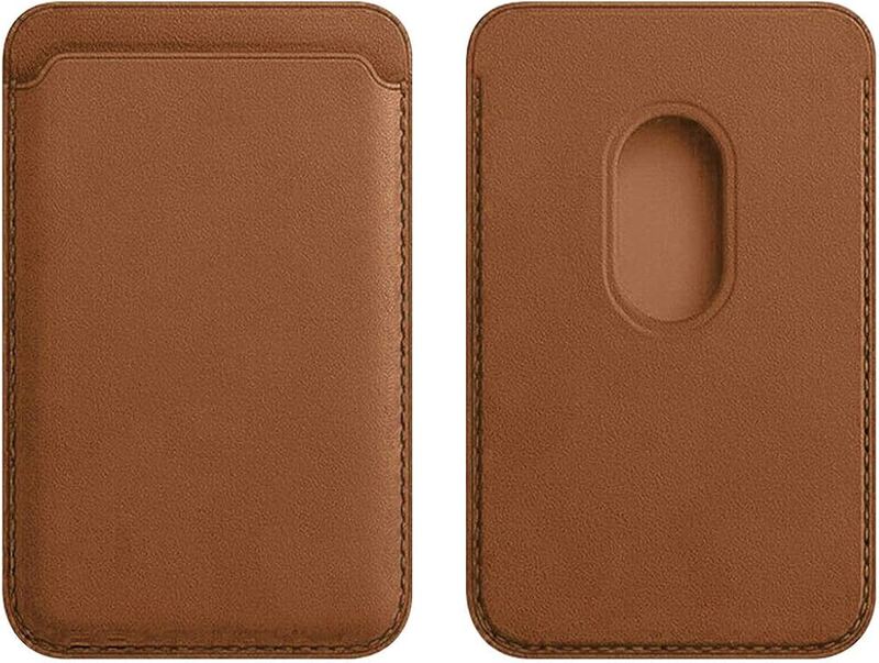 APPLE LEATHER WALLET WITH MAGSAFE SADDLE BROWN