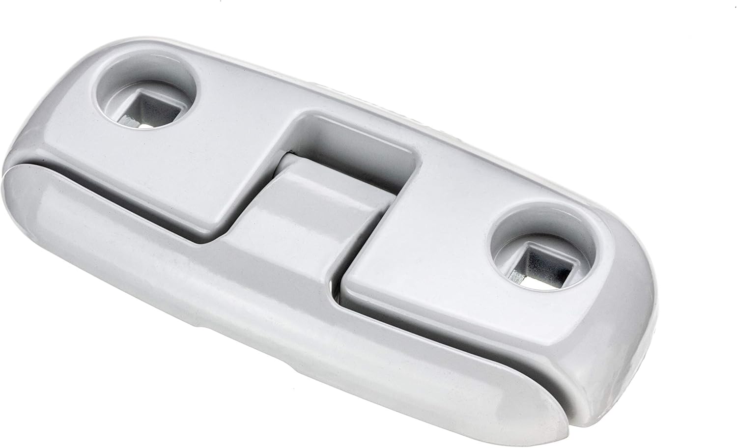 Attwood 12048-4 Aluminum Fold-Down Dock Cleat, White, 6-Inch, One Size
