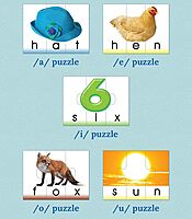 Key Education Big Box of Little Word Toddler Puzzle, Photo, CVC and Sight Words Building Games, Phonics Preschool Learning Activities for Kids Ages 4+ 180 piece