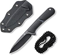 CIVIVI Mini Elementum Fixed Blade Knife with Kydex Sheath and Chain
