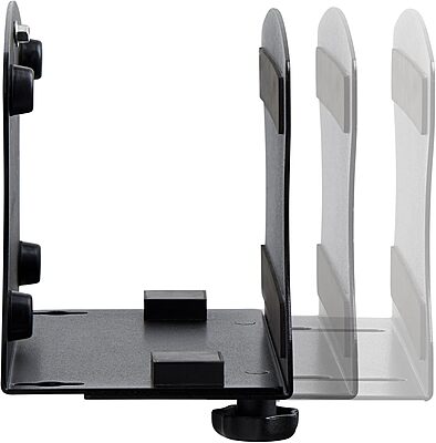 PC Wall Mount Bracket, For Desktop Computers Up To 40lb, Toolless Width Adjustment 1.9-7.8in [50-200mm], CPU Tower/Case Shelf
