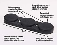 Pachmayr 03190 Pac-Mag Gun Storage Magnet, Matte Black