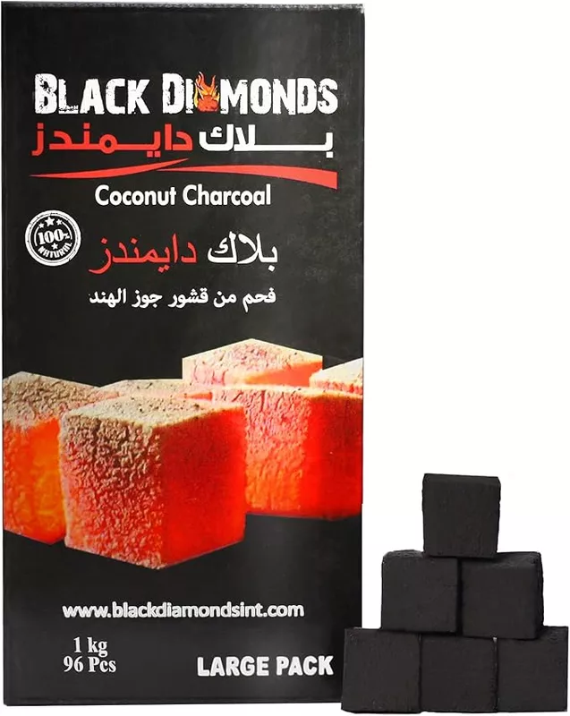 Black Diamonds Charcoal 72PCS Original - Hachi Tobacco Dubai UAE