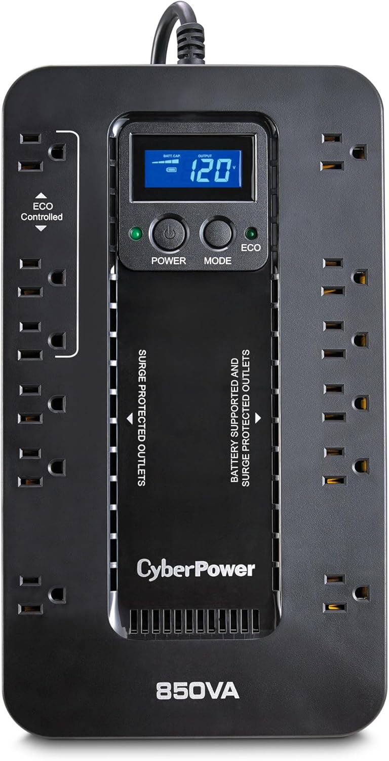 CYBERPOWER Ecologic UPS Battery Backup & Surge Protector