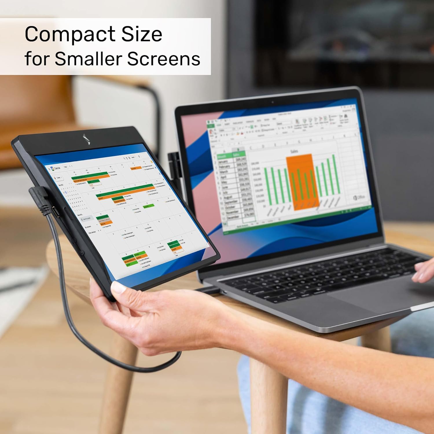SideTrak Swivel 12.5" Portable Full HD Monitor for Laptop