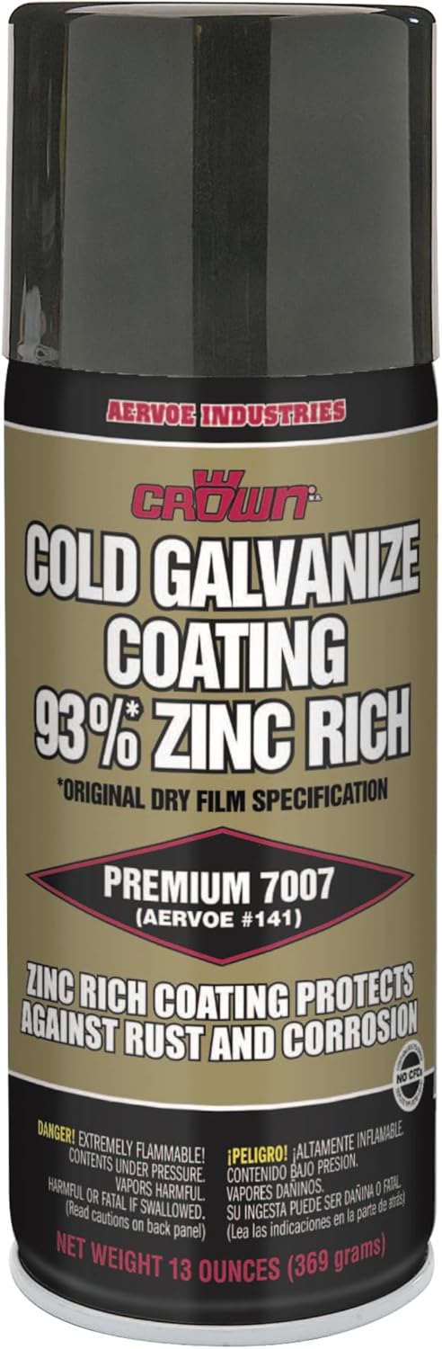 Aervoe Cold Galvanizing Compound, 16 oz Aerosol Can