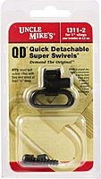 Uncle Mike's QD 115 RGS Tri-Lock Quick-Detach Swivel, Wood Screw Base, Black