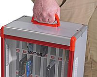 Victor Classroom Cell Phone Storage, 32 Slots Cell Phone Holder for Classroom