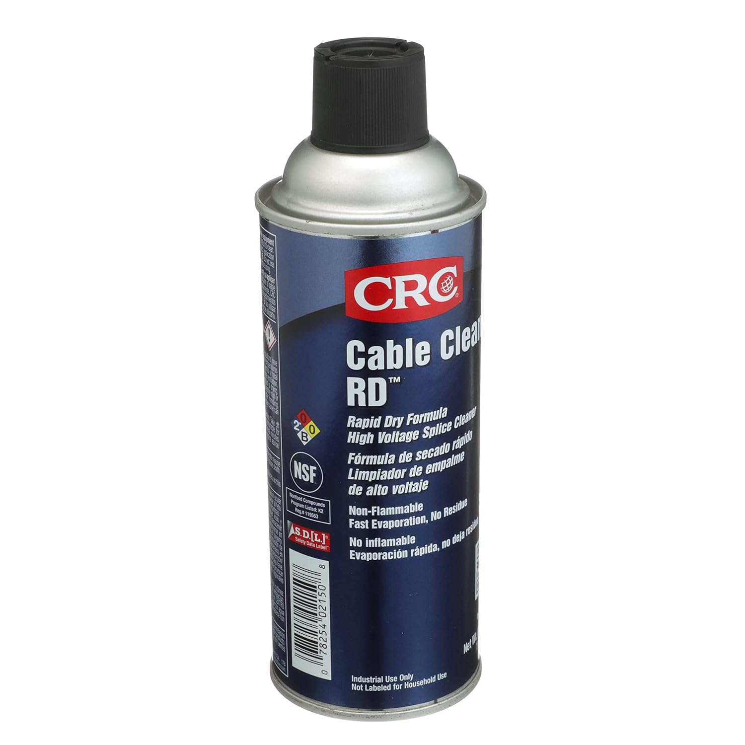 CRC Cable Clean RD High Voltage Cleaner 02150 – 16 Wt Oz., Aerosol Cleaner for Cable Splicing and Terminating 16 Oz 1 Pack