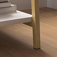 Sauder North Avenue 42inW Modern Desk with Open Shelves, White Finish