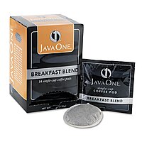 Java One Single-Serve Coffee Pods, Breakfast Blend, Carton Of 14