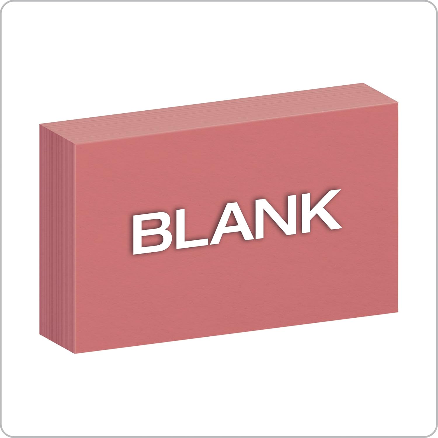 Oxford Blank Color Index Cards, 3" x 5", Cherry, 100 Per Pack (7320 CHE) 100 Count (Pack of 1)