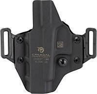 Crucial Concealment Covert OWB Kydex Holster, Right Hand, Black