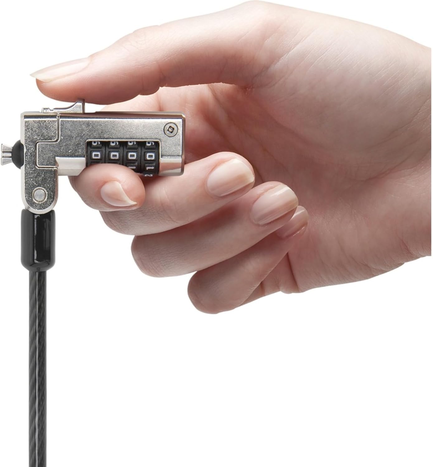 Kensington Slim N17 Combination Laptop Lock for Wedge-Shaped Slot - Security cable lock