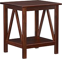 Linon Home Dcor Linon Home Decor Titian End Table, 20"w x 17.72"d x 22.01"h, Antique Tobacco