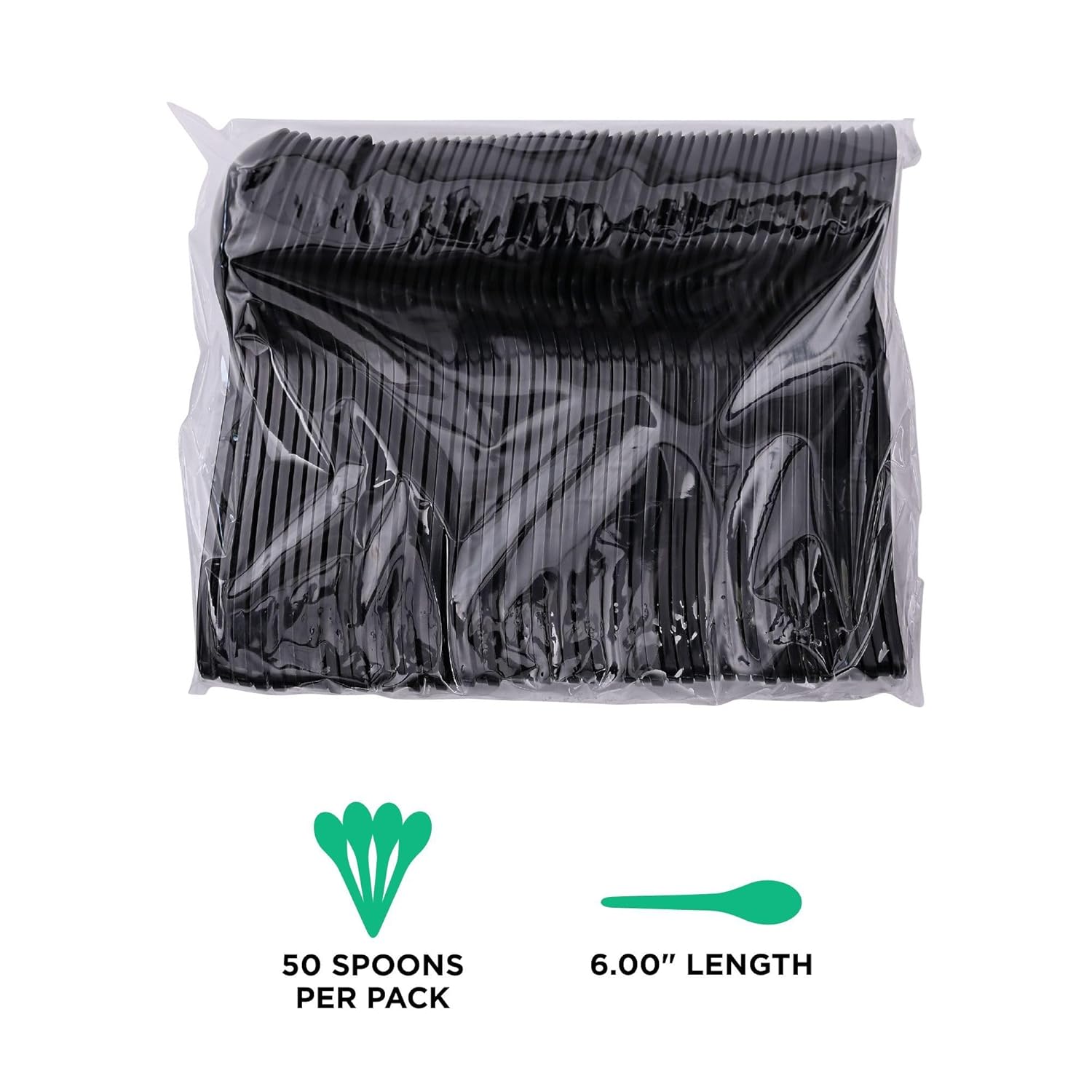 Eco-Products 6" Recycled Plastic Cutlery and Utensils, 100% Post-Consumer Recycled Polystyrene