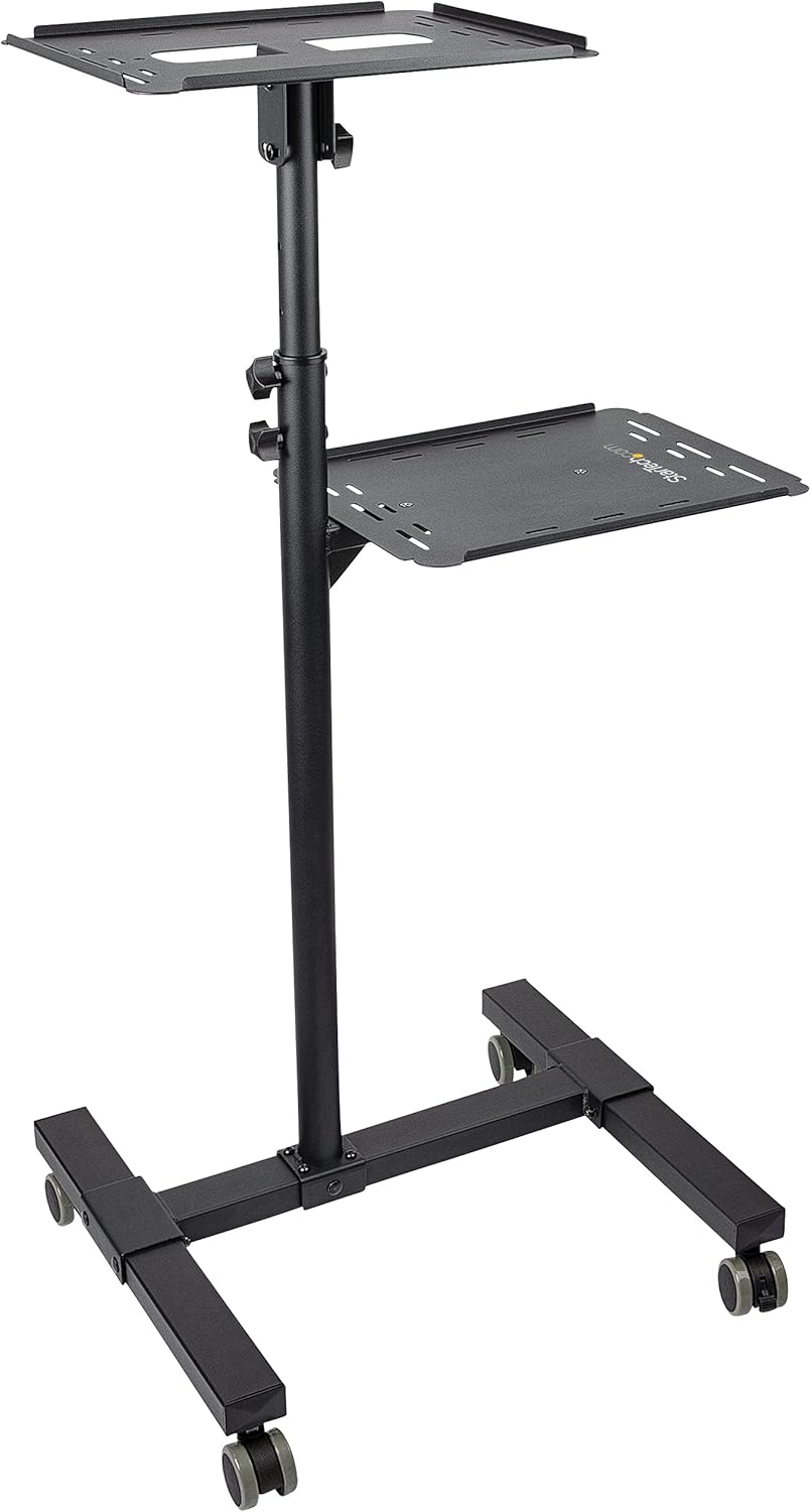StarTech.com Mobile Adjustable Cart - Height Adjustable Rolling Workstation