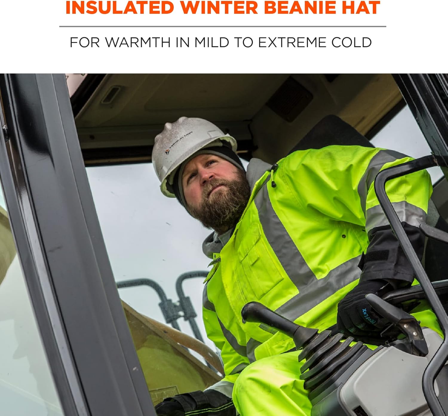 Ergodyne - 16818 N-Ferno 6818 Insulated Thermal Knit Beanie Hat,Black