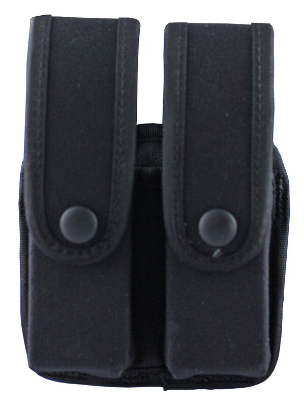 Uncle Mike's Fitted Pistol Magazine Cases Pistol Mag Case Kodra Black Double, Large Frame Glock, HK, Card 88261