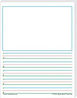 Teacher Created Resources Smart Start 1-2 Story Paper, 8-1/2in x 11in, Primary Rule, White, 100 Sheets Per Pack, Set Of 2 Packs