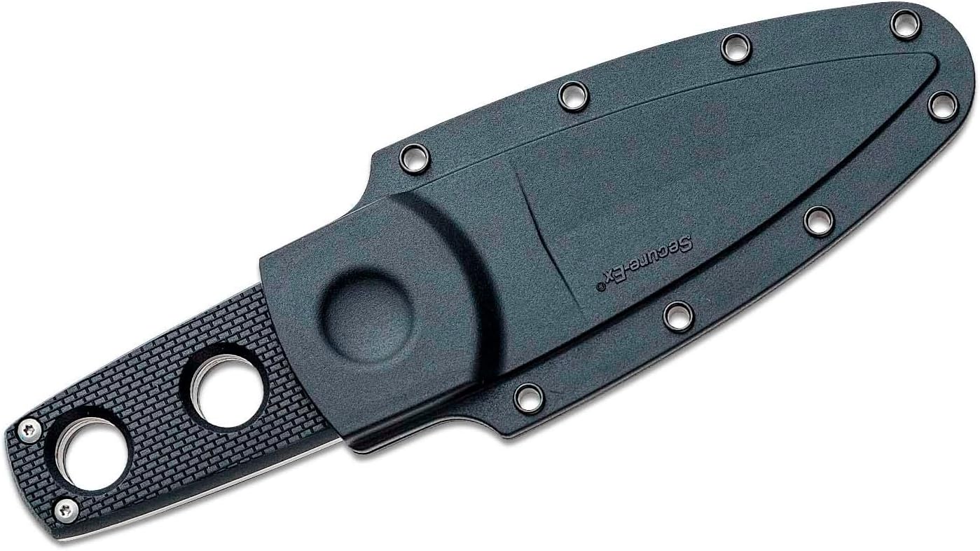 COLD STEEL Secret Edge Durable Lightweight Japanese AUS8A Steel Drop Point 3.5" Fixed Blade Tactical Outdoor Hunting