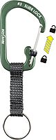 Nite Ize SlideLock Key Ring, Locking Carabiner Key Chain with Webbing