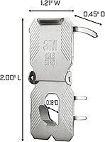 3M CLAW 65 lb. Drywall Picture Hanger with Spot Marker, Gray, 2 Hangers, 2 Spot Markers