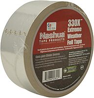 Nashua 330X/SI250 330X Extreme Weather Foil Tape, 3.5 mil Thick, 50 yd. Length x 2" Width, Silver