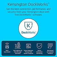 Kensington SD5700T Thunderbolt 4 Docking Station, Dual 4K, 90W PD - Window and Mac OS (K35175NA) Thunderbolt 4 Display: Dual USB C