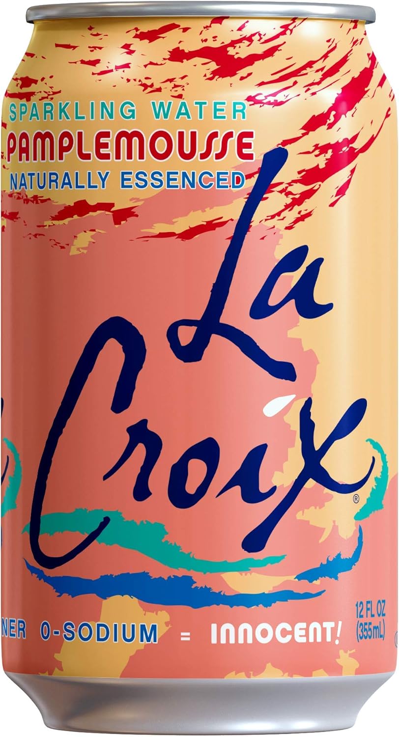LaCroix Sparkling Water, Lemon, Lime, & Grapefruit Variety Pack, 12 Fl Oz (Pack of 24) Naturally Essenced, 0 Calories