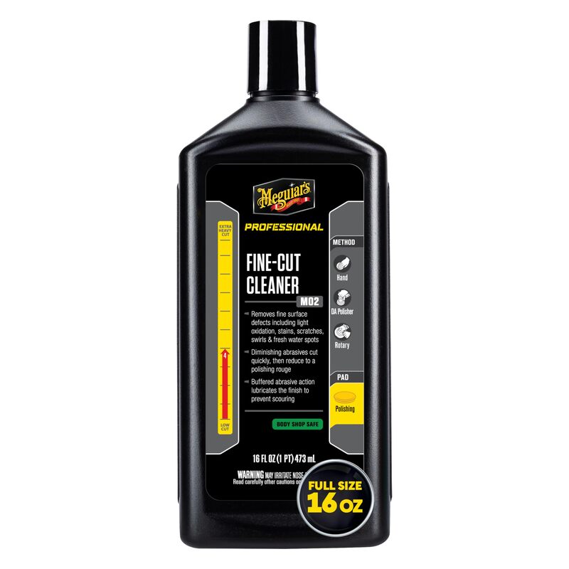 Meguiar's 1DBK7-25 M0216 Mirror Glaze Fine-Cut Cleaner - 16 oz.