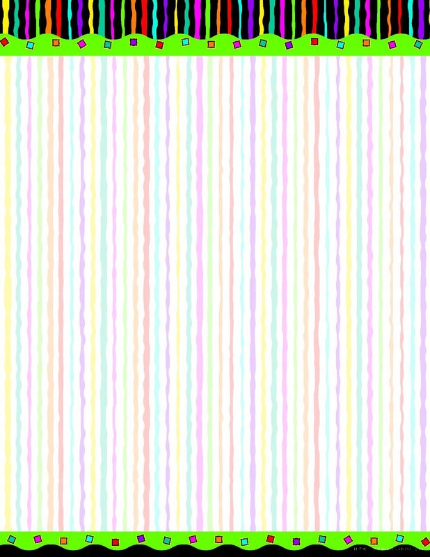 Barker Creek Designer Computer Paper, Neon Stripes, 8.5” x 11”, Decorative Printer Paper, Stationery, 50 Sheets per Pkg, Home, School and Office Supplies (719)
