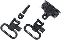 Uncle Mike's Quick Detach Swivels QD REM 870 12 Gauge Blued 1" External Ratchet Cap Set,18012 Black