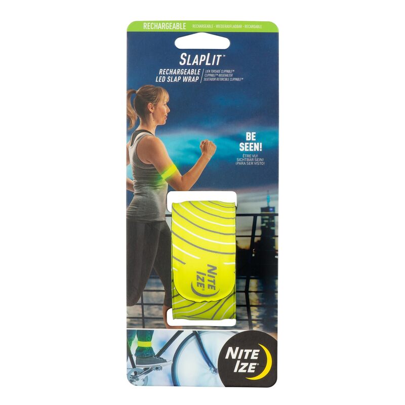 Nite Ize SlapLit Rechargeable LED Slap Wrap - Light-Up Band for Wrists or Ankles