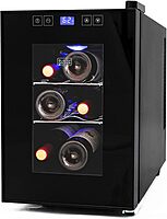 BLACK+DECKER Thermoelectric Wine Fridge with Triple-Pane Clear Glass Door