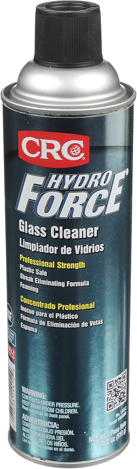 CRC HydroForce Glass Cleaner 14412 – 18 WT. OZ., Professional Strength Cleaning Solution 18 Ounce (Pack of 1) 1 Pack