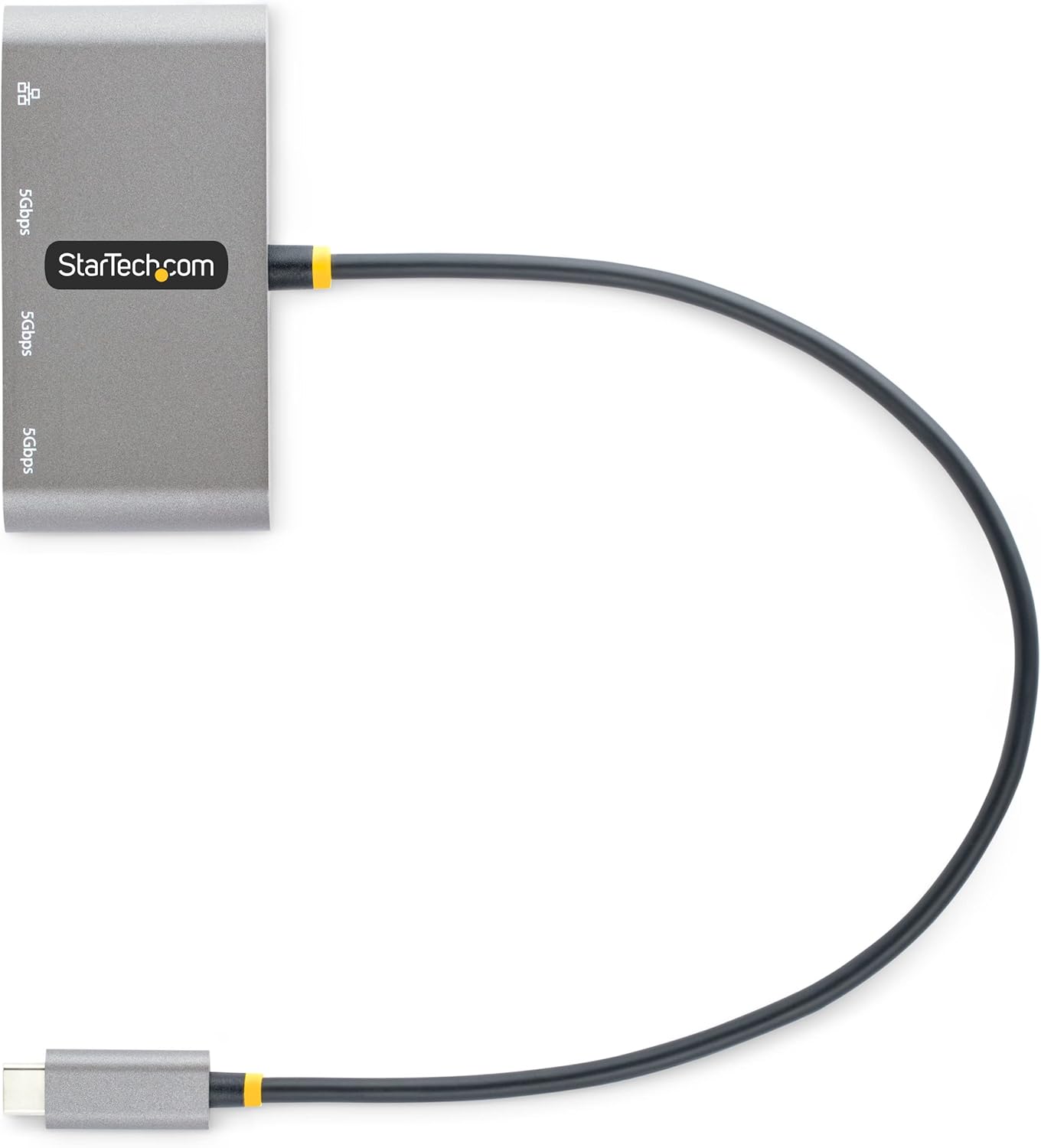 StarTech.com 3-Port USB-C Hub with Ethernet - 3X USB-A - Gigabit Ethernet - USB 3.0 5Gbps - Bus-Powered