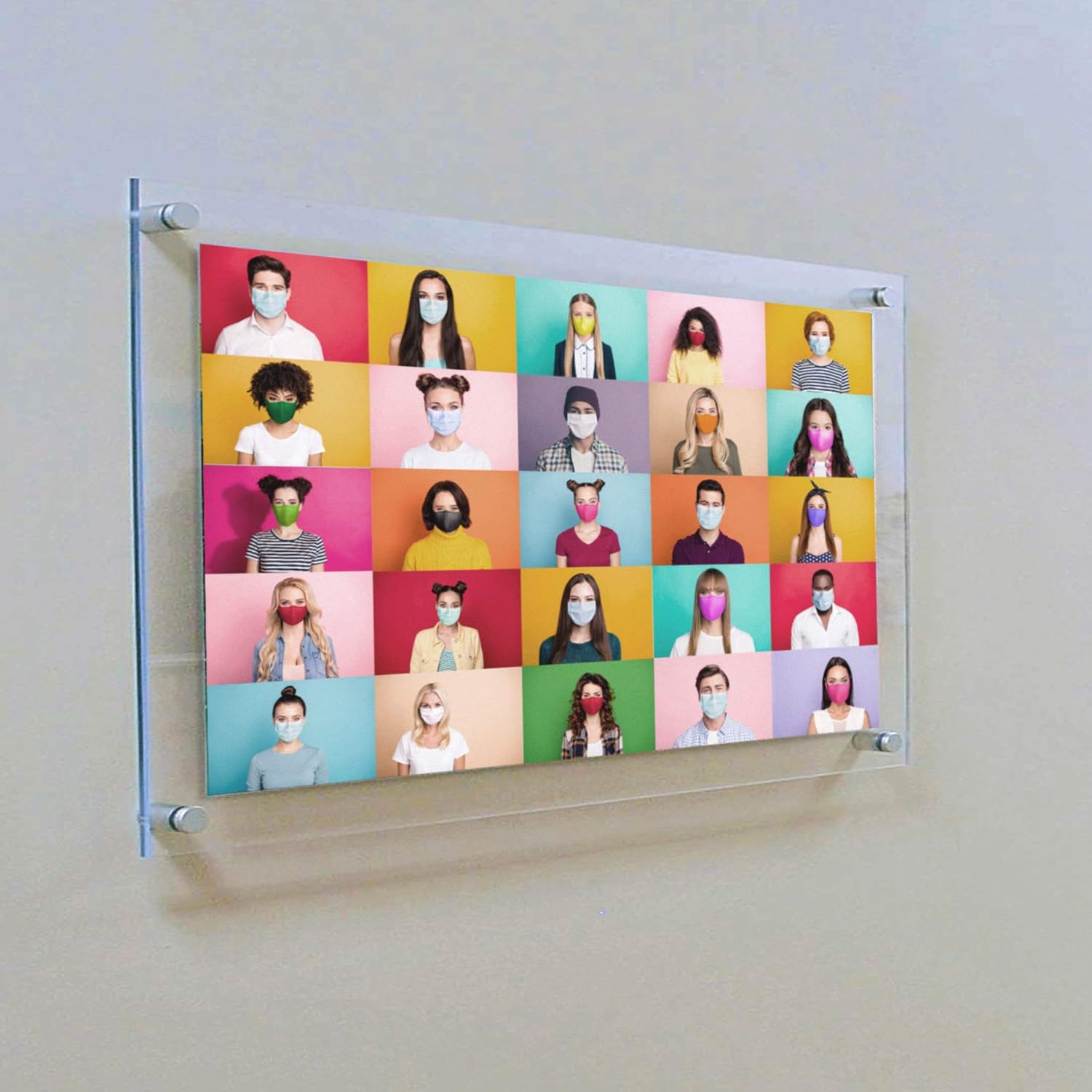 Azar Displays Standoff Acrylic Sign Holder