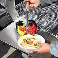 Caliber Gourmet Condiment Dispenser Set. Grenade Shape for BBQ Grill, Camping & Picnics, Ketchup Mustard Bundle Set