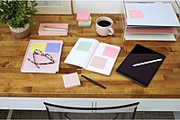 Post-it Greener Notes, 4 in x 6 in, 5 Pads, 100 Sheets/Pad, Lined, Clean Removal, School Supplies and Office Products