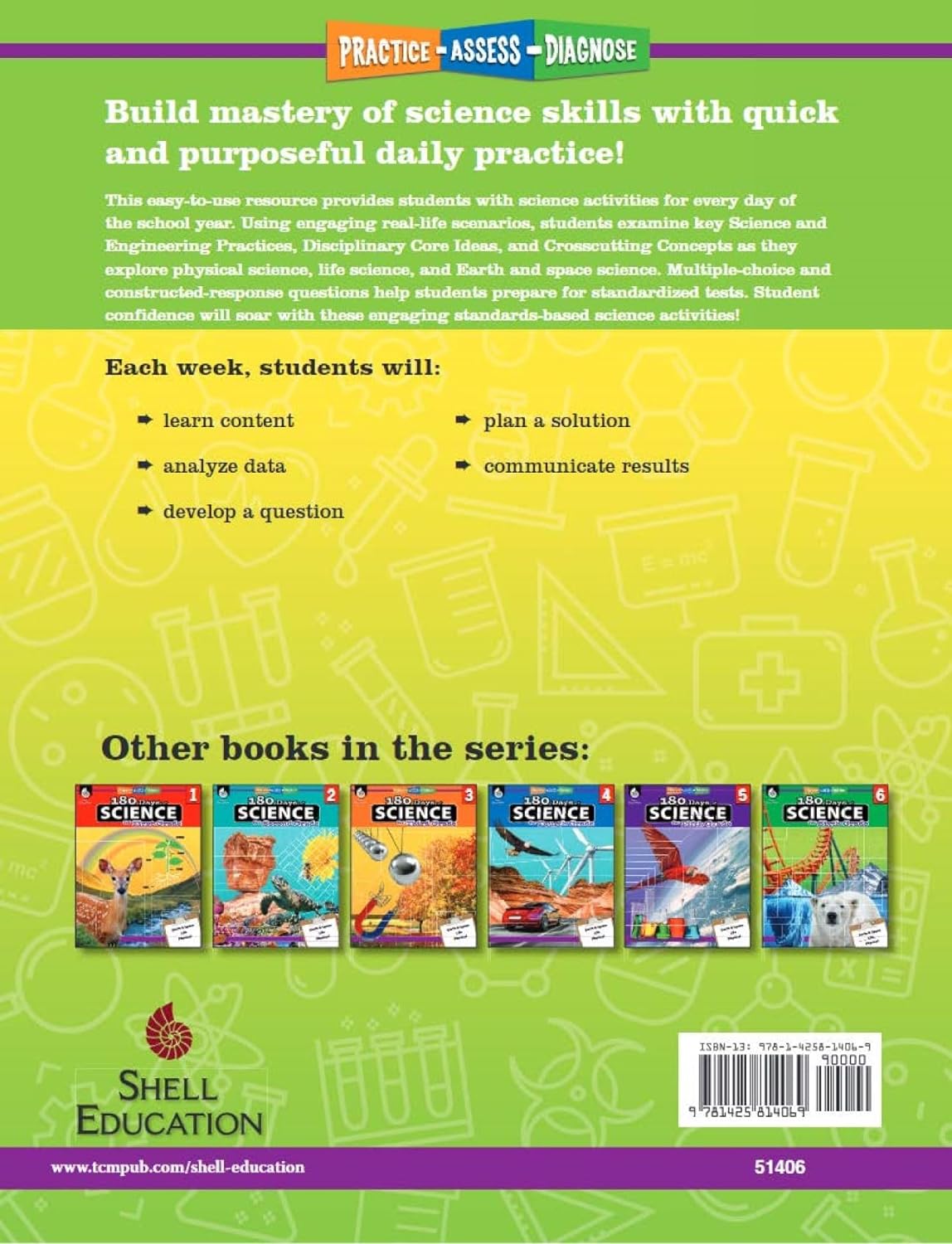 180 Days™: Science, Earth and Space Science for Kindergarten Practice Workbook for Classroom and Home