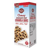 Wellsley Farms Chewy Chocolate Chip Granola Bars, 60 Count (3 lbs 4.8 oz) - 110 Calories Per Bar, Made with Whole Grain & Real Dark Chocolate Chips, No Artificial Flavors