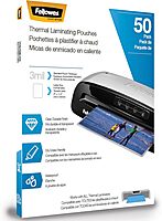 Fellowes 5744301 Thermal Laminating Pouches - Letter, 3Mil, 50 Pack